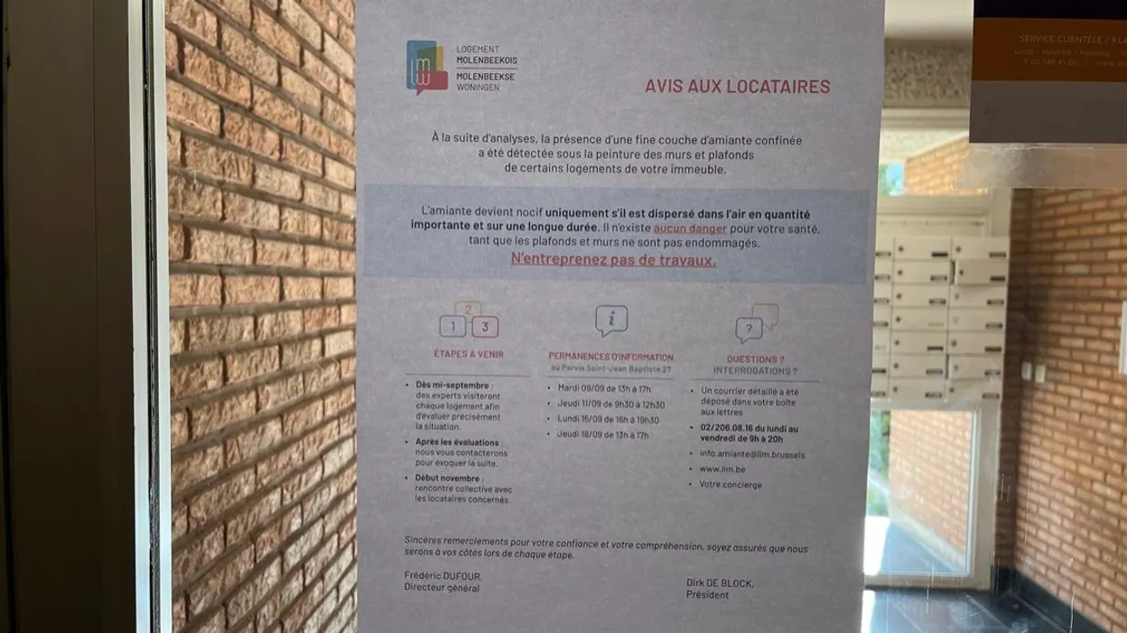 Belgique : 400 appartements du Logement Molenbeekois contiennent de l&rsquo;amiante