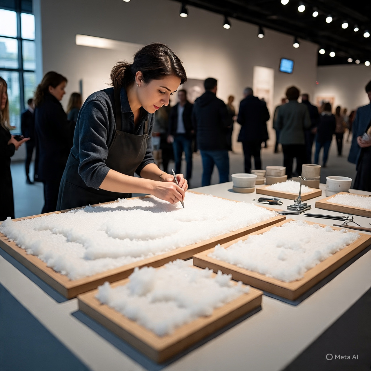 Belgique : Roxane Lahidji transforme le sel marin en œuvres d’art durables au Brussels Design September
