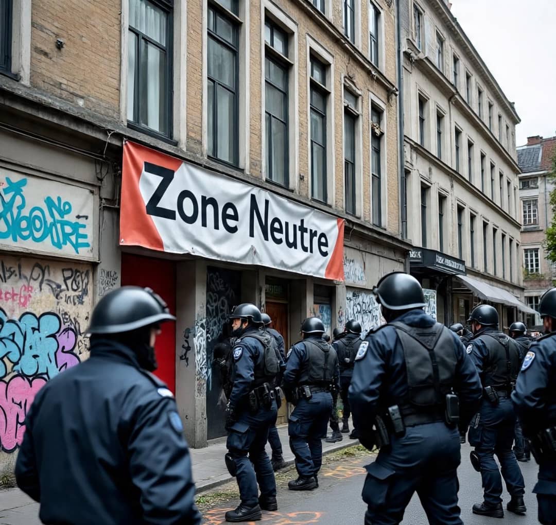 Tension à Anderlecht : évacuation musclée d’un bâtiment occupé par le collectif Zone Neutre