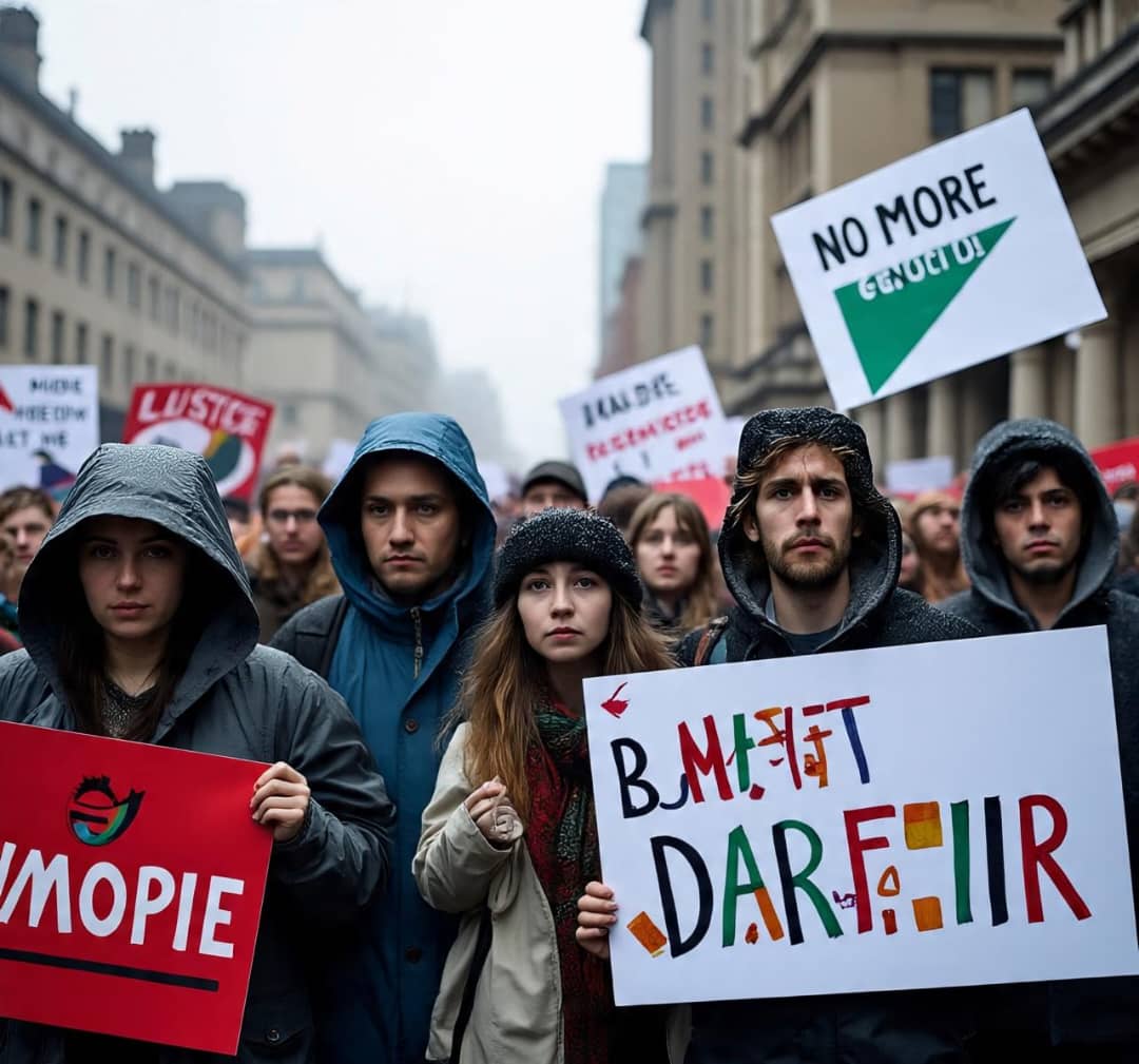 Conflit au Soudan : des manifestants à Londres dénoncent les violences au Darfour et le silence international