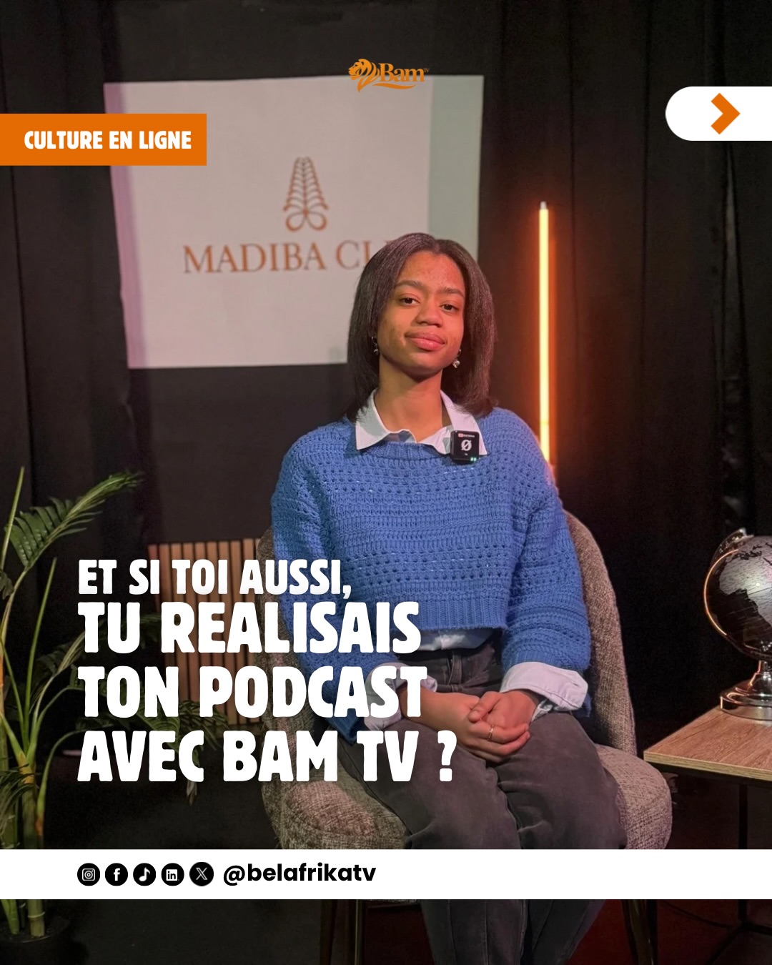 Belgique : Lance ton podcast dans un studio pro avec BAM TV à Bruxelles
