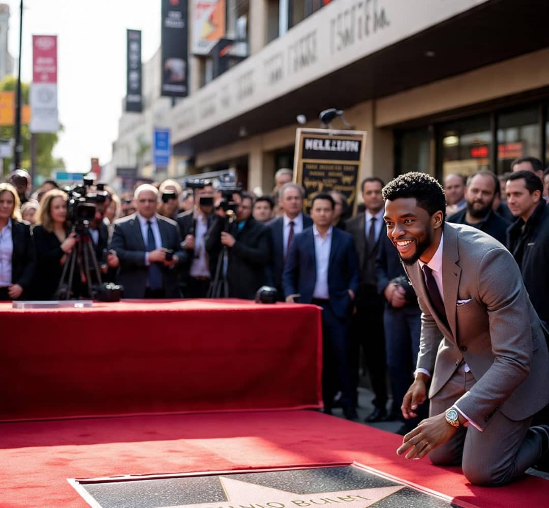 USA : Chadwick Boseman rejoint le Hollywood Walk of Fame