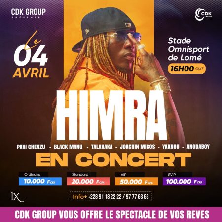 Himra en concert à Lomé : un événement musical et solidaire à ne pas manquer